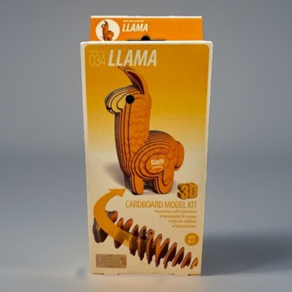 EUGY 3D Llama Cardboard Model Kit DIY Craft STEM Toy Age 6+ New Sealed